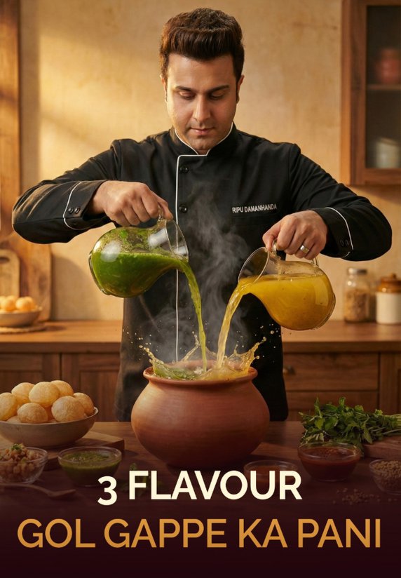 3 Flavour Gol Gappe Ka Pani