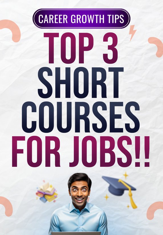 Top 3 Short Term Courses For Jobs !!