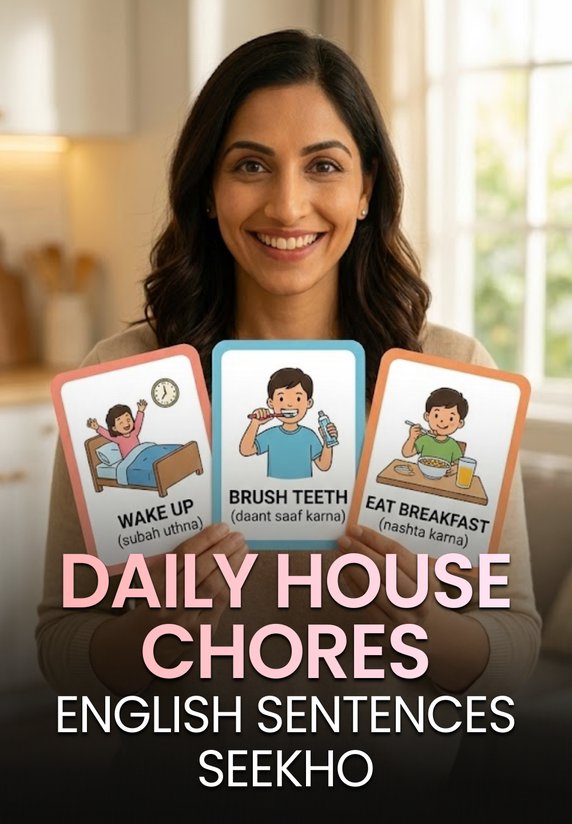 Daily House Chores English Sentences Seekho