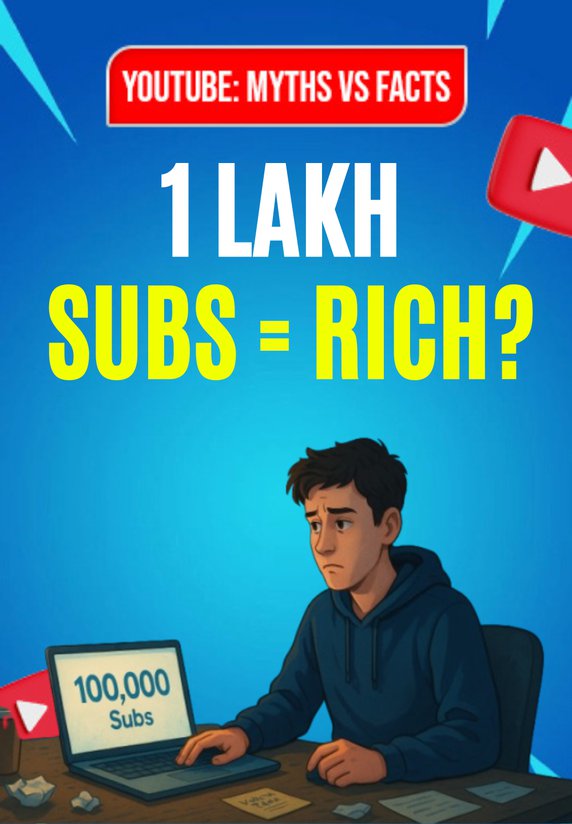 1 Lakh Subs = Rich?
