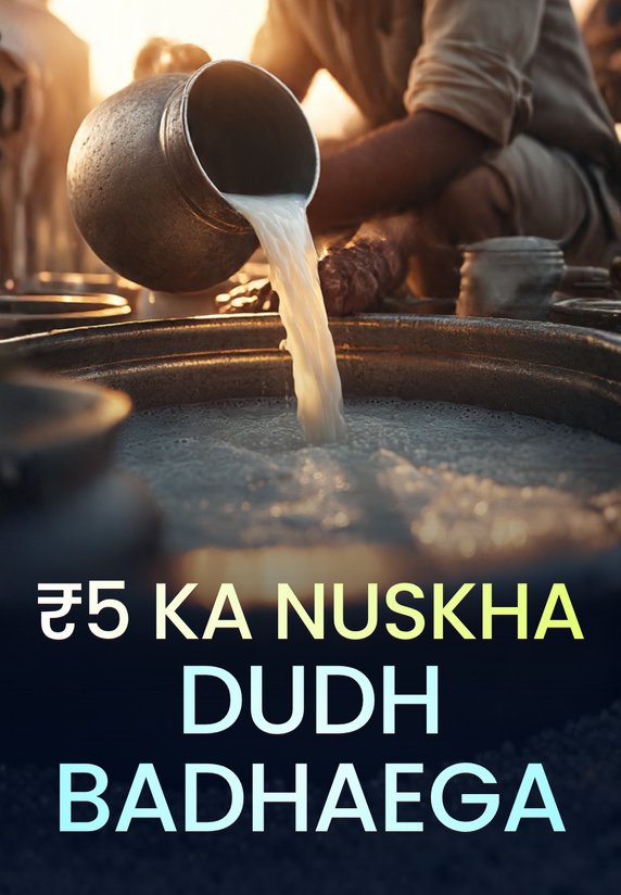 ₹5 Ka Nuskha Dudh Badhaega