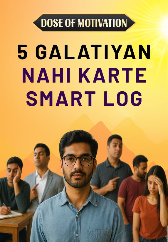5 Galatiyan Nahi Karte Smart Log