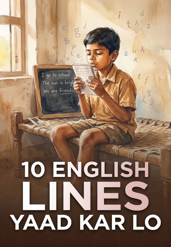 10 English Lines Yaad Kar Lo
