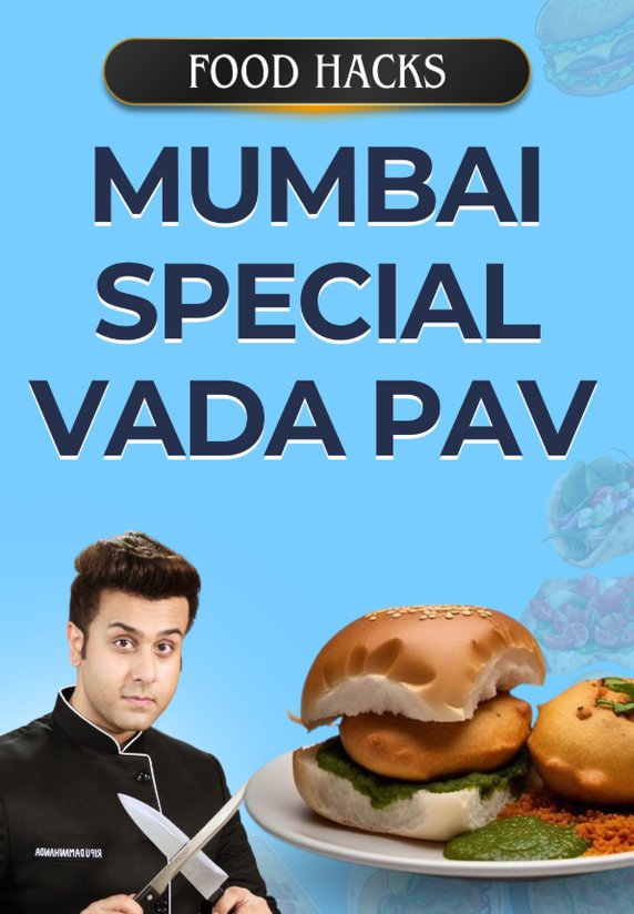 Mumbai Special Vada Pav With Garlic Chutney