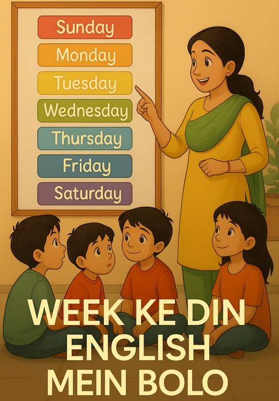Week Ke Din English Mein Bolo