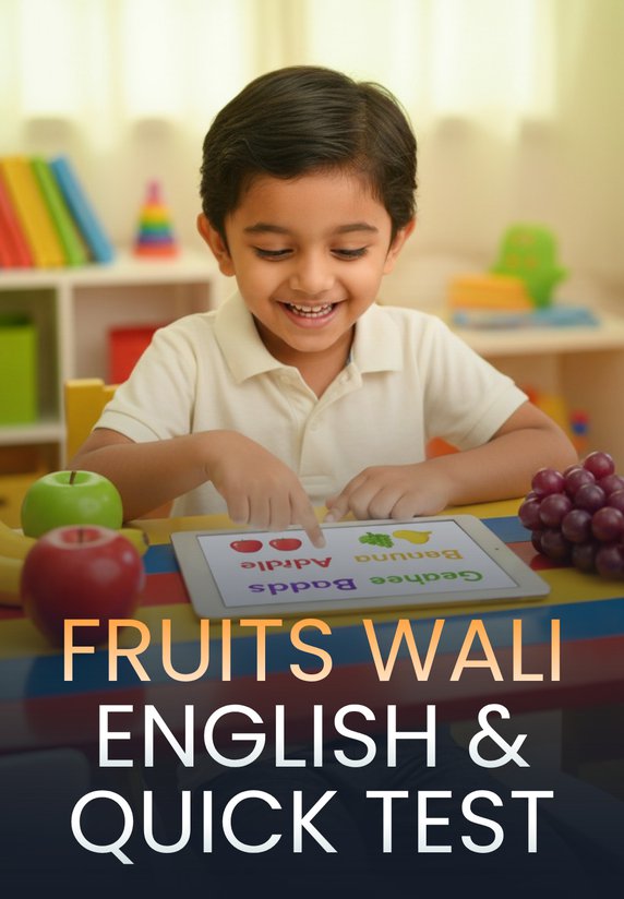 Fruits Wali English & Quick Test