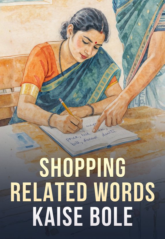 Shopping Related Words Kaise Bole