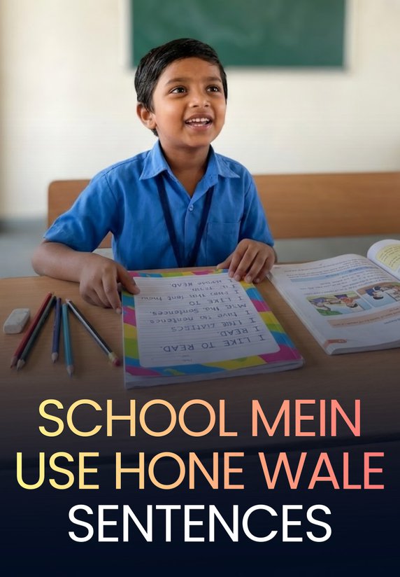 School Mein Use Hone Wale Sentences