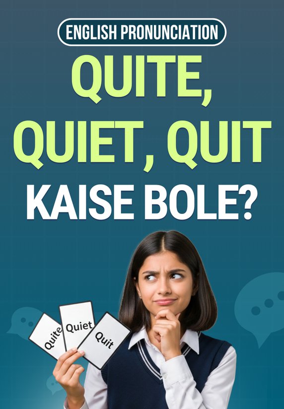 Quite, Quiet, Quit- Kaise Bole?