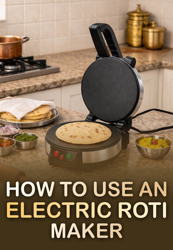 How To Use An Electric Roti Maker? - Full Demo