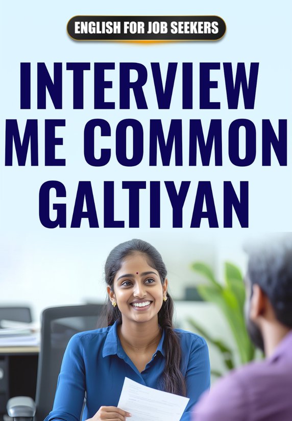 Interview Me Common Galtiyan Sudharo