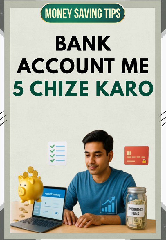 Bank Account Me 5 Chize Karo