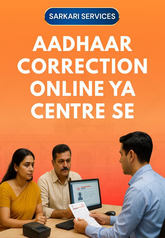 Aadhaar Correction Online Ya Centre Se