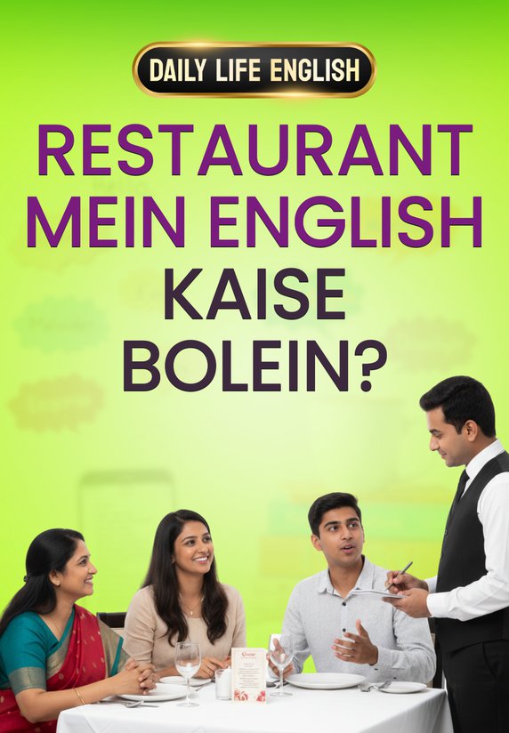 Restaurant Mein English Kaise Bolein?