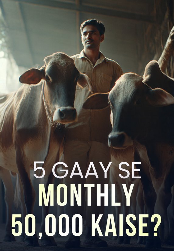 5 Gaay Se Monthly 50,000 Kaise