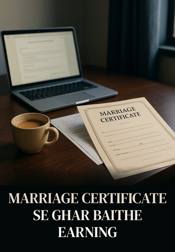 Marriage Certificate Se Ghar Baithe Earning