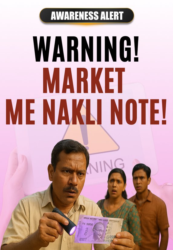 Warning! Market Me Nakli Note!