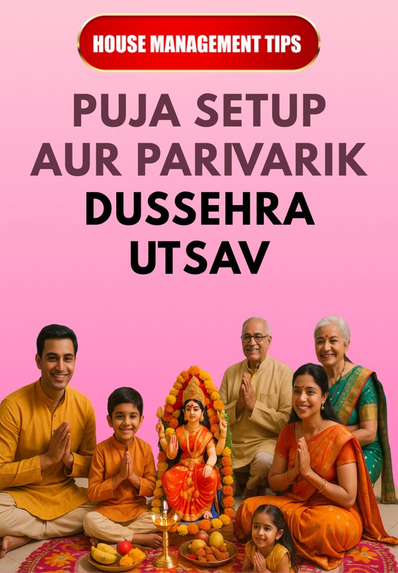 Puja Setup Aur Parivarik Dussehra Utsav