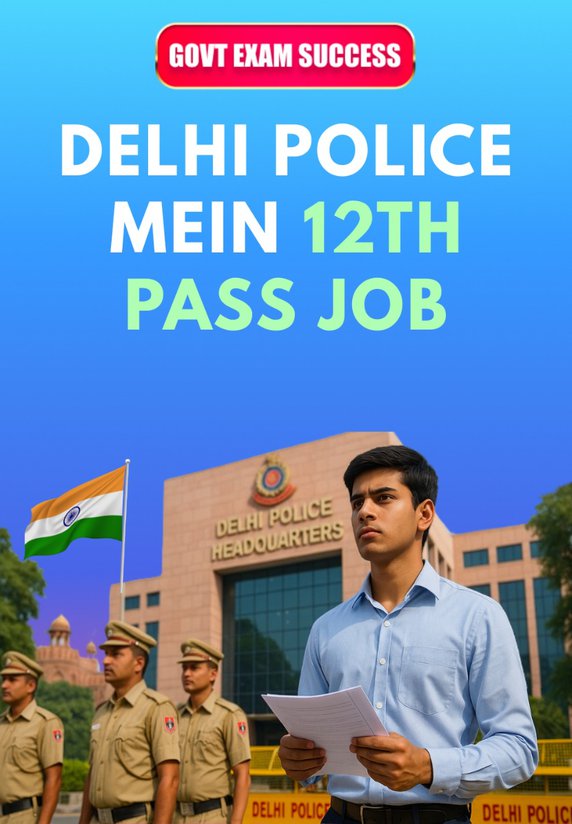 Delhi Police Mein 12th Pass Job