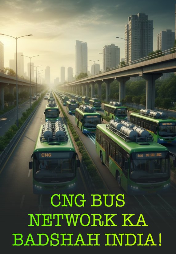CNG Bus Network Ka Badshah India!