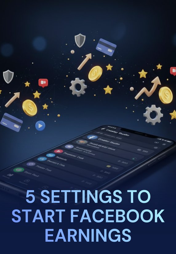 5 Settings To Start Facebook Earnings