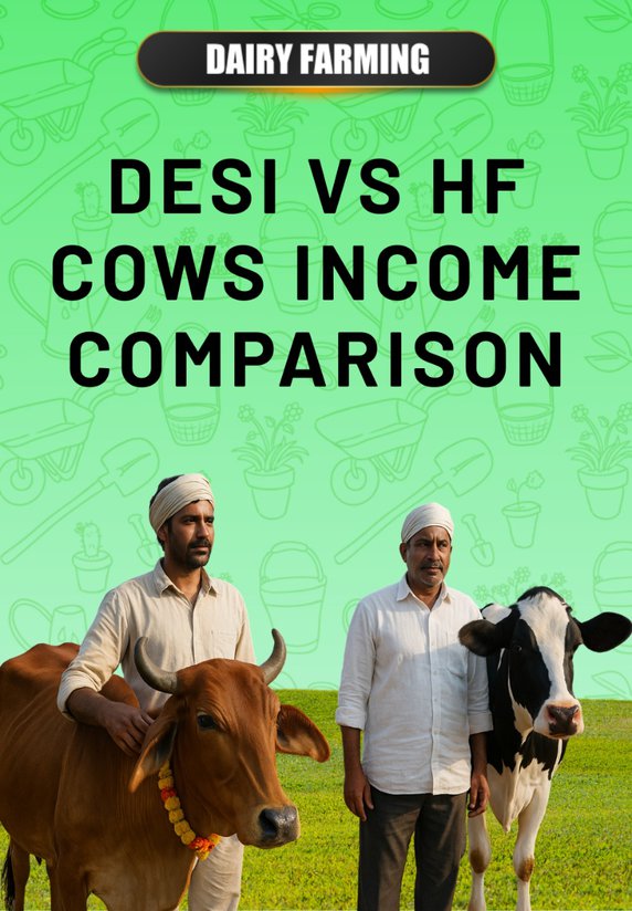 Desi Vs HF Cows Income Comparison