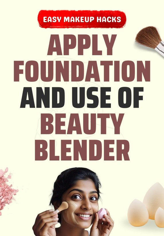 Apply Foundation And Use Of Beauty Blender
