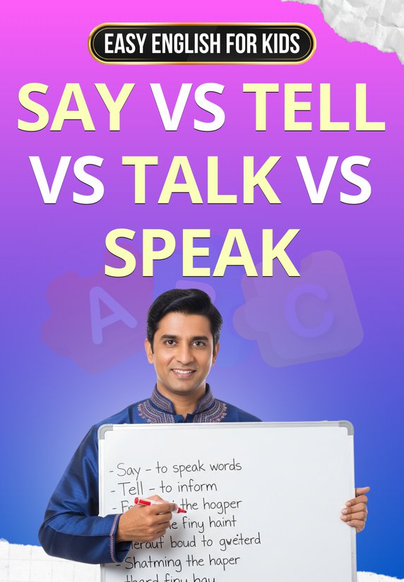 Say Vs Tell Vs Talk Vs Speak
