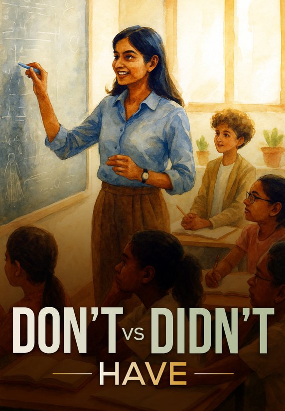 Don't Have Vs Didn't Have