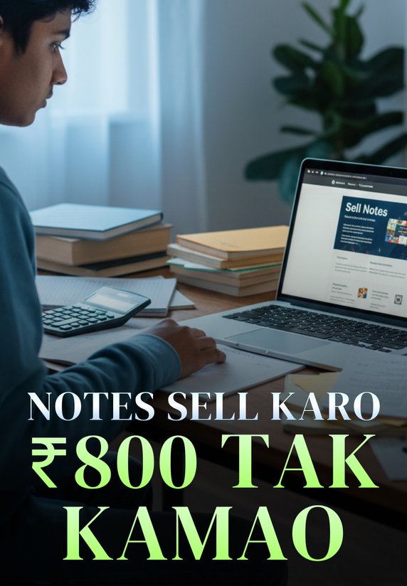 Notes Sell Karo, ₹800 Tak Kamao