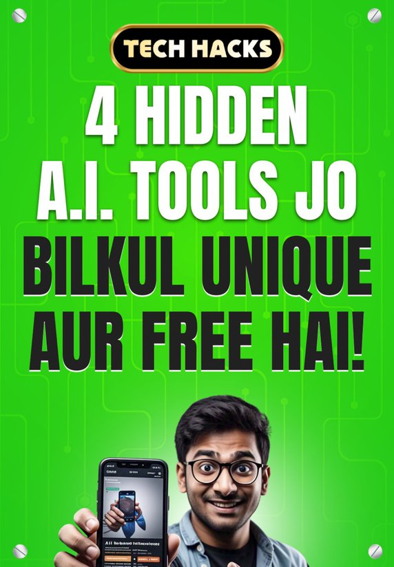 4 Hidden AI Tools Jo Bilkul Unique Aur Free Hai!