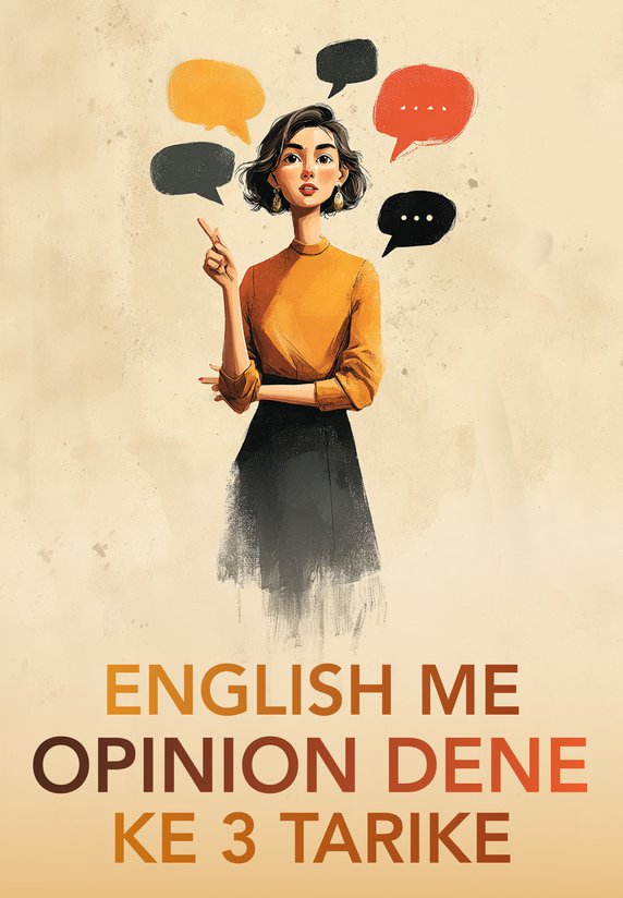 English Me Opinion Dene ke 3 Tarike