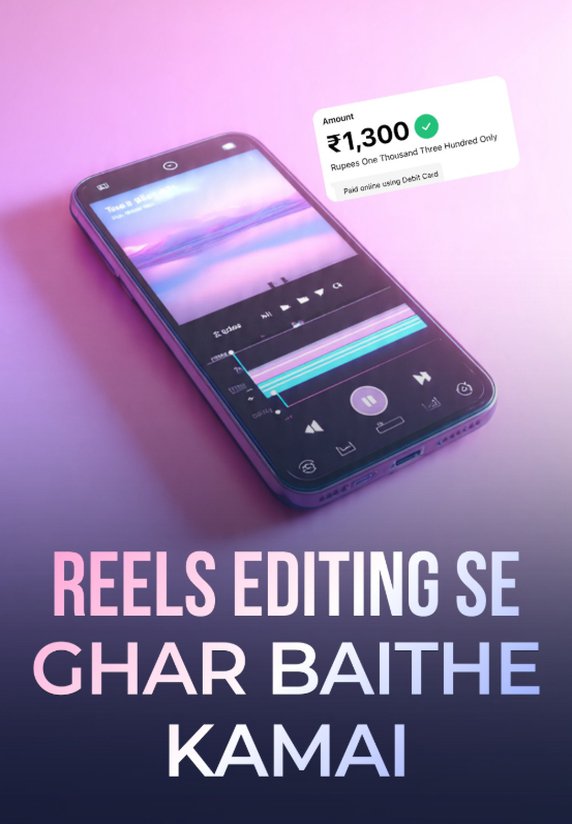 Reels Editing Se Ghar Baithe Kamai
