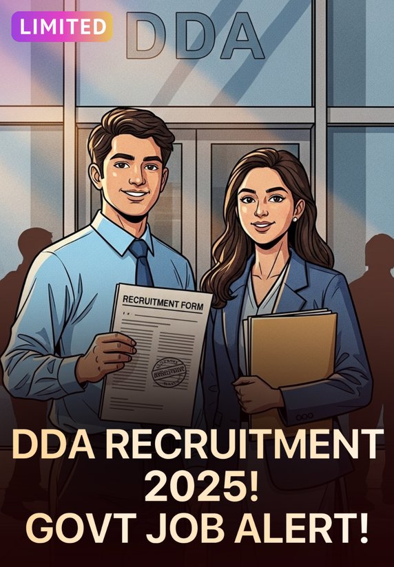 DDA Recruitment 2025! Govt Job Alert!