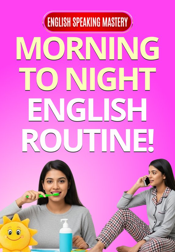 Morning To Night English Routine!