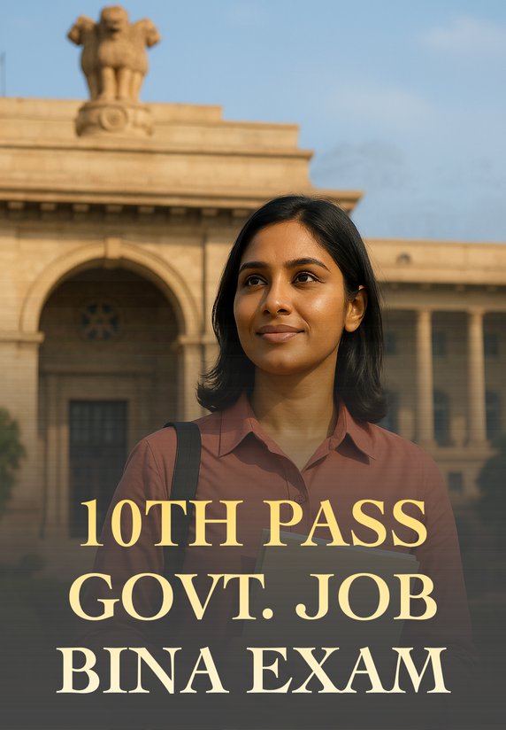 10th Pass Govt. Job Bina Exam