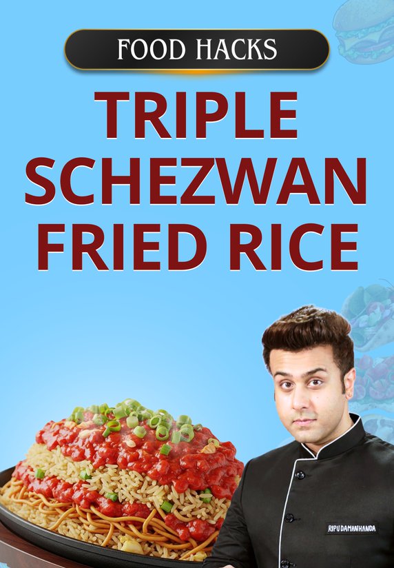Triple Schezwan Fried Rice