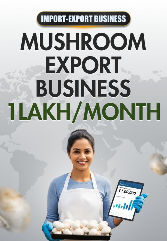 Mushroom Export Business 1Lakh/Month