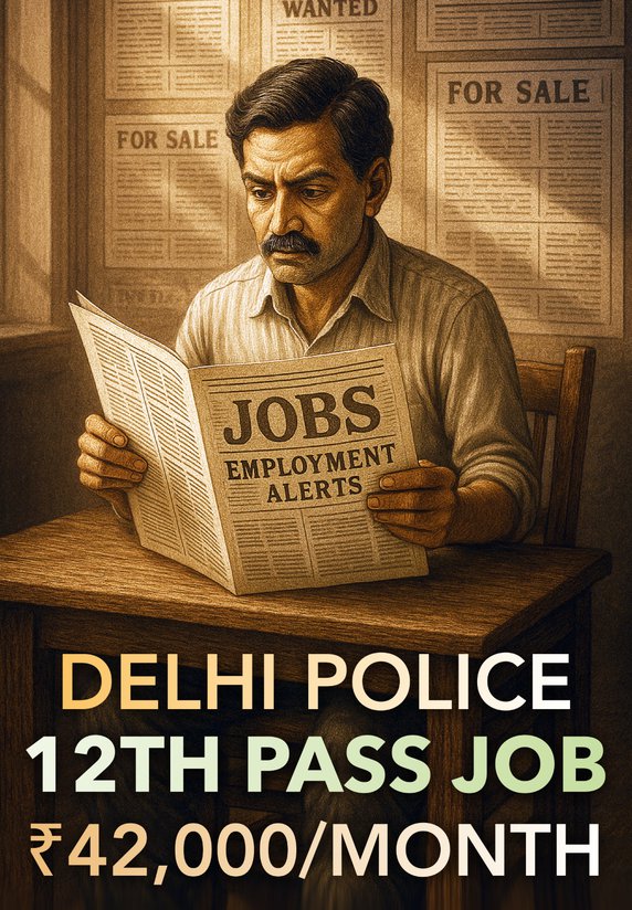 Delhi Police 12th Pass Job ₹42,000/month