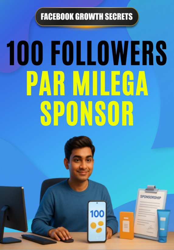 100 Followers Par Milega Sponsor