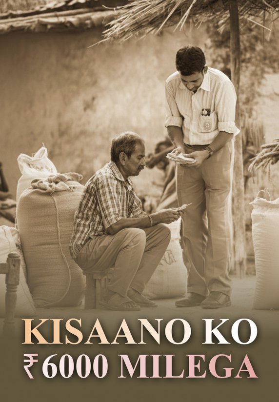 Kisaano Ko ₹6000 Kaise Milega?