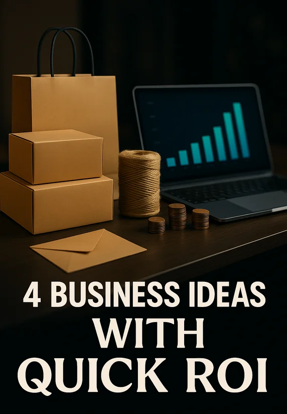 4 Business Ideas With Quick ROI | Business Ideas Under 50K