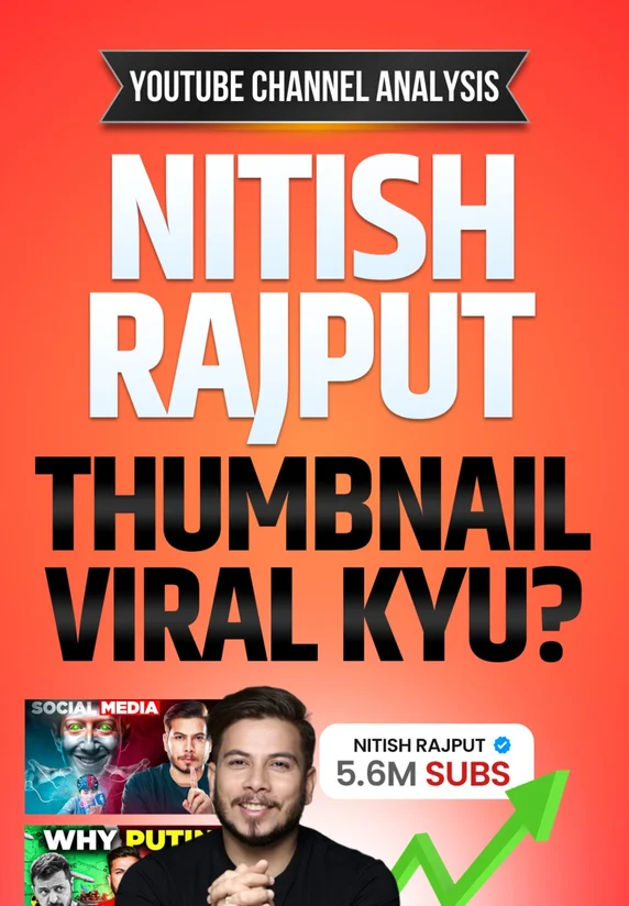 Nitish Rajput Thumbnail Viral Kyu ? | YouTube Channel Analysis